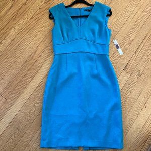 NWT Isabella DeMarco Tahari Teal Sheath Dress sz 6